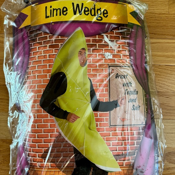 Lime Wedge Adult Halloween Costume Margarita Costume - Picture 1 of 12